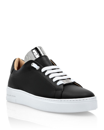 LO-TOP SNEAKERS SILVER $URFER DEER PRINT