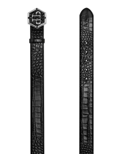 Leather Belt Hexagon