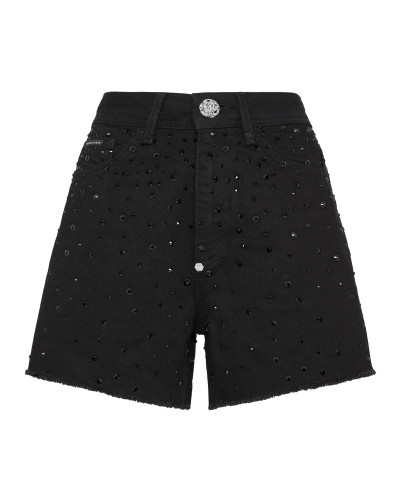Denim Hot Pants Crystal Rain