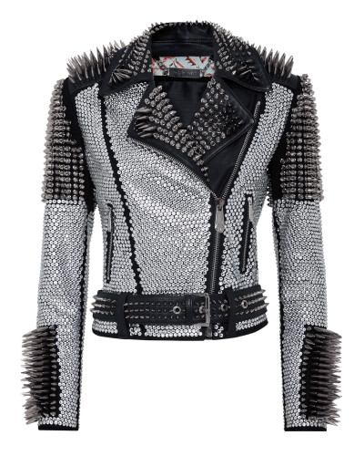 Leather Biker Jacket Studs