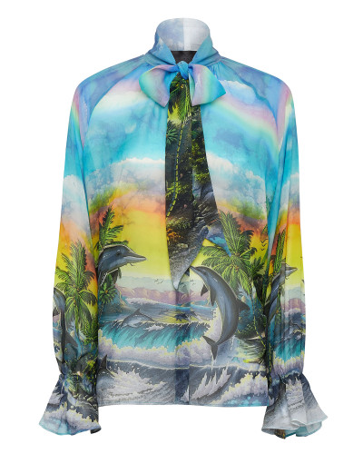 Silk Chiffon Shirt Hawaii