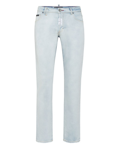 Denim Trousers Super Straight Cut Premium