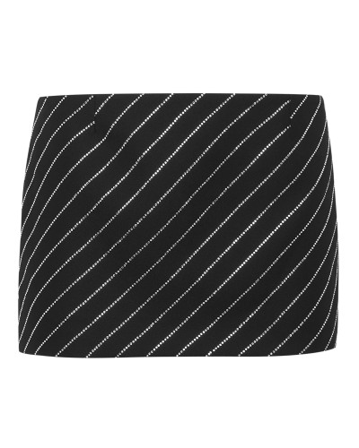 Cady Mini Skirt Crystal Pinstripe