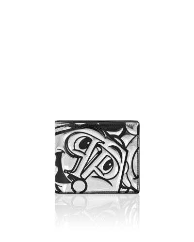 Mirror Leather French Wallet Smile