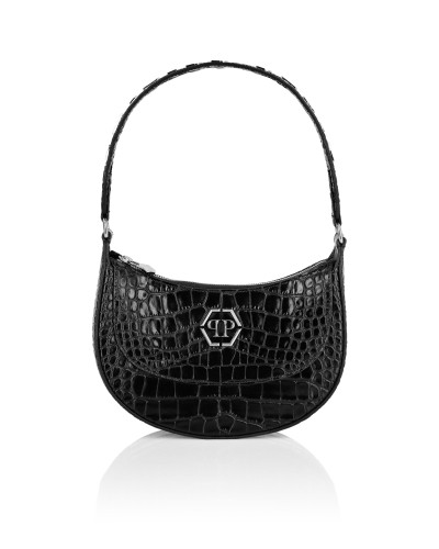 Croco Embossed Handle Bag GALAXY