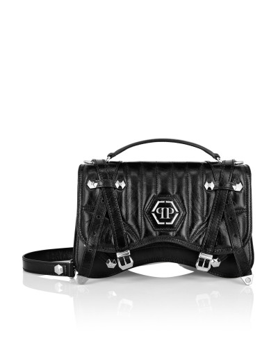 Leather Medium Belt Bag Hexagon