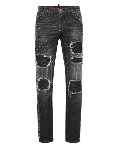 Denim Rock Star Fit Trousers Studs