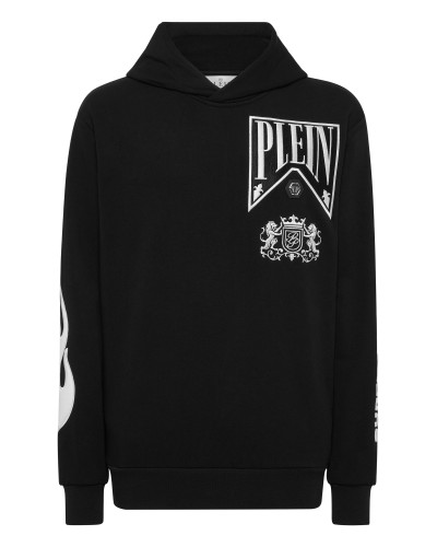 Hoodie Sweatshirt LS Strass Flame Racing