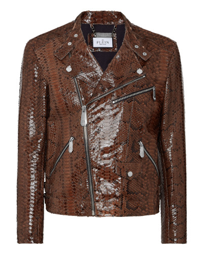 Python Leather Jacket