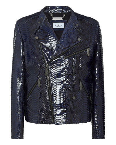 Python Leather Jacket