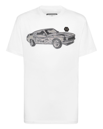 Jersey T-shirt Round Neck SS Strass Cars Racing