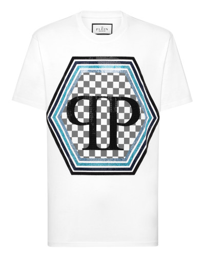 Jersey T-shirt Round Neck SS Strass Hexagon