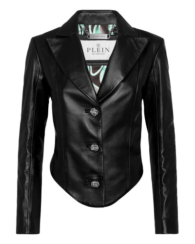 Vintage Leather Blazer LS Flame