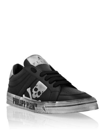 Leather Lo-Top Sneakers Skull&Bones