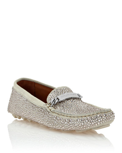 Suede Strass Moccasin