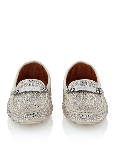 Suede Strass Moccasin