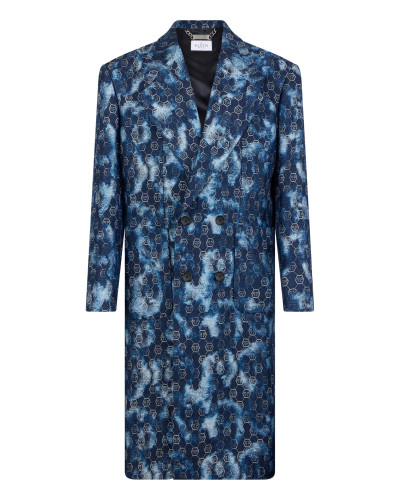 Jacquard Denim Coat Monogram
