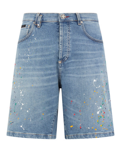 Denim Shorts Paint