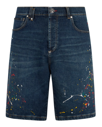 Denim Shorts Paint