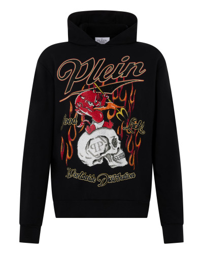 Hoodie Sweatshirt Little Devil Crystal Crystal