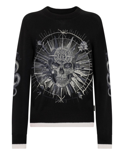 Round Neck Pullover Tattoo