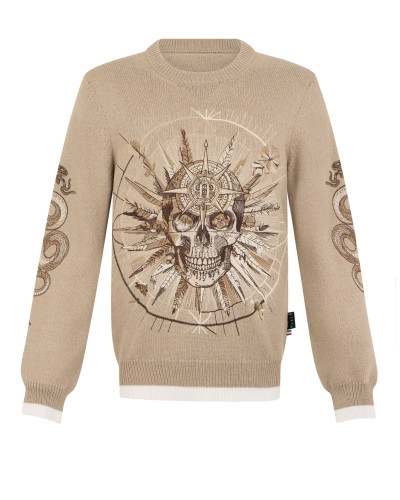 Round Neck Pullover Tattoo