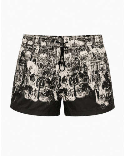 Swimming Shorts Skull Hotel