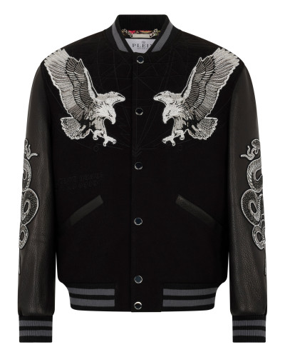 Composed Varsity Bomber Tattoo Strass