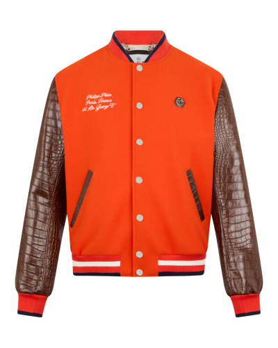 Varsity Bomber Cocco Sleeves Paris Varsity Bomber Cocco Sleeves Paris