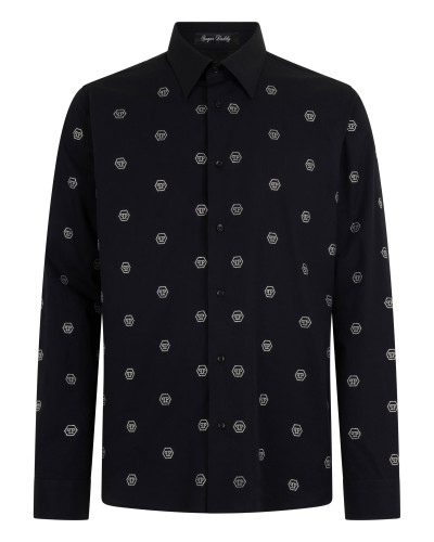 Sugar Daddy Cut Shirt Monogram Strass