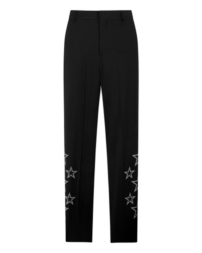 Loose Fit Trousers Stars Studs
