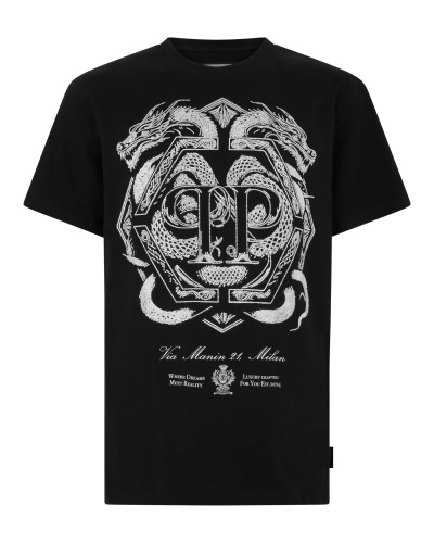 Round Neck T-Shirt Full Of Stones Dragon