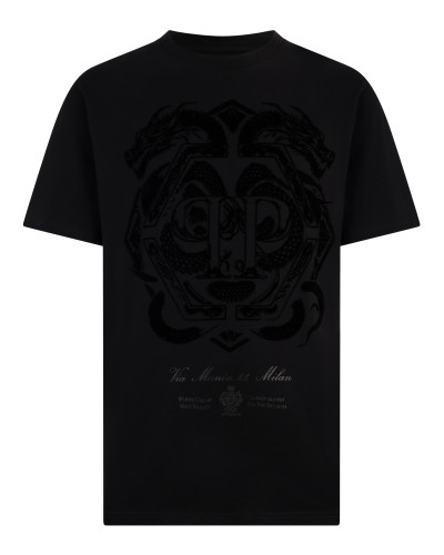 Printed Round Neck T-Shirt Dragon