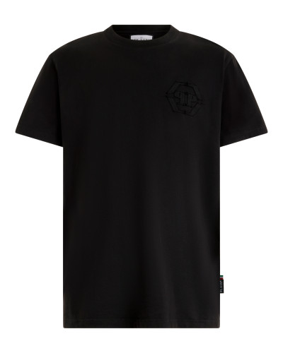 Round Neck T-Shirt Raw Edge Monogram Monogram