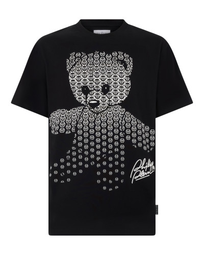 Round Neck T-Shirt Puffy Teddy Teddy Bear