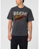 Washed Round Neck T-Shirt Eagle Skull Skull
