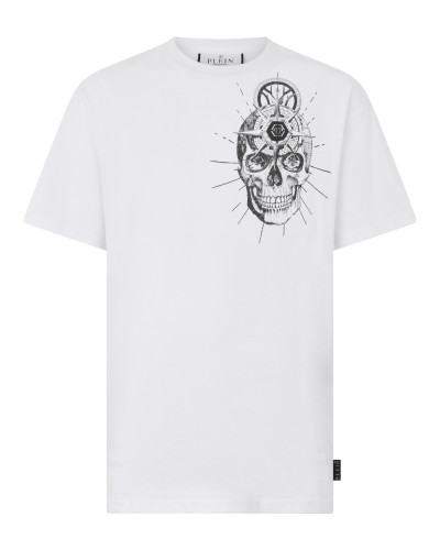 Round Neck T-Shirt Skull Tattoo