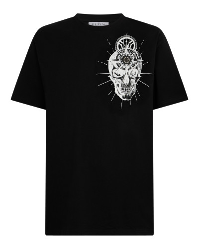Round Neck T-Shirt Skull Tattoo