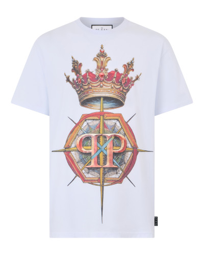 Round Neck T-Shirt Crown Hexagon
