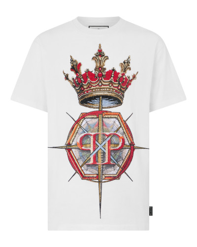 Round Neck T-Shirt Crown Stones