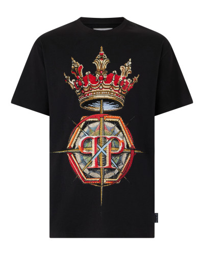 Round Neck T-Shirt Crown Stones