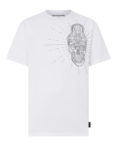 Round Neck T-Shirt Skull Stones