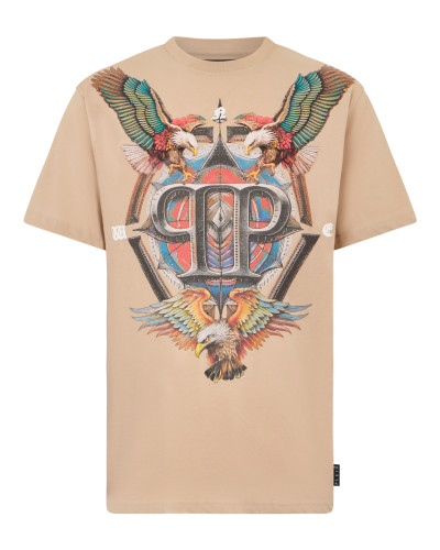 Round Neck T-Shirt Eagle Tattoo