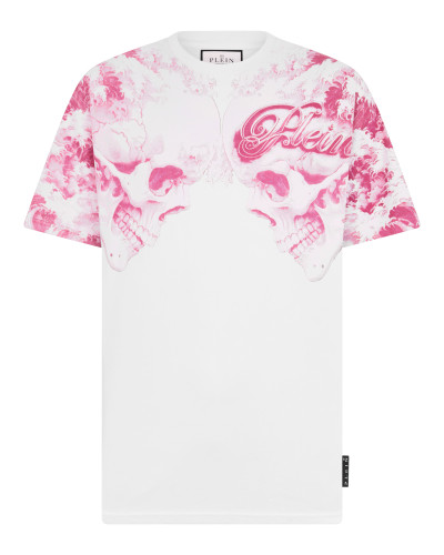 Round Neck T-Shirt Ceramic Skulls