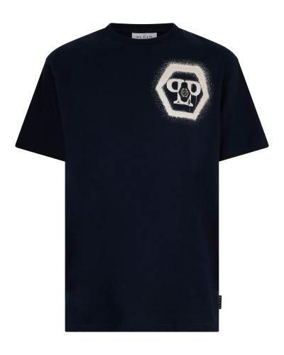 Round Neck T-Shirt Spray Hexagon