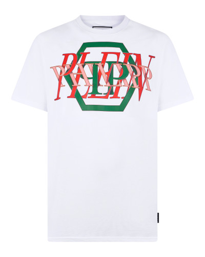 Round Neck T-Shirt Logo Hexagon