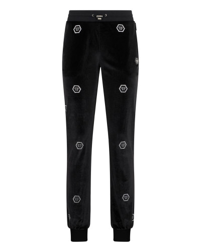 Chenille Joggers Monogram Strass