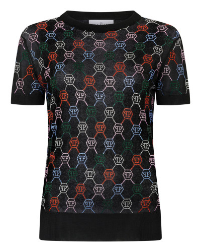 Knitted Sexy Pure Fit T-Shirt Multicolor Monogram