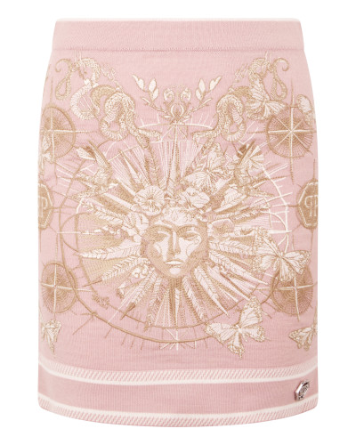 Knitted Mini Skirt Butterfly Tattoo