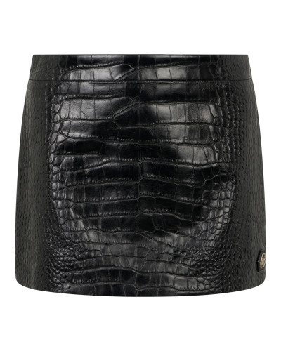 Leather Mini Skirt Cocco